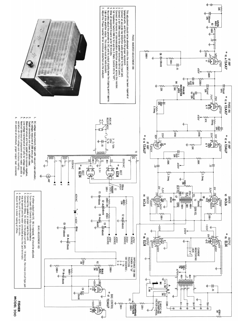 Fisher-200-pwr-电气原理图手册