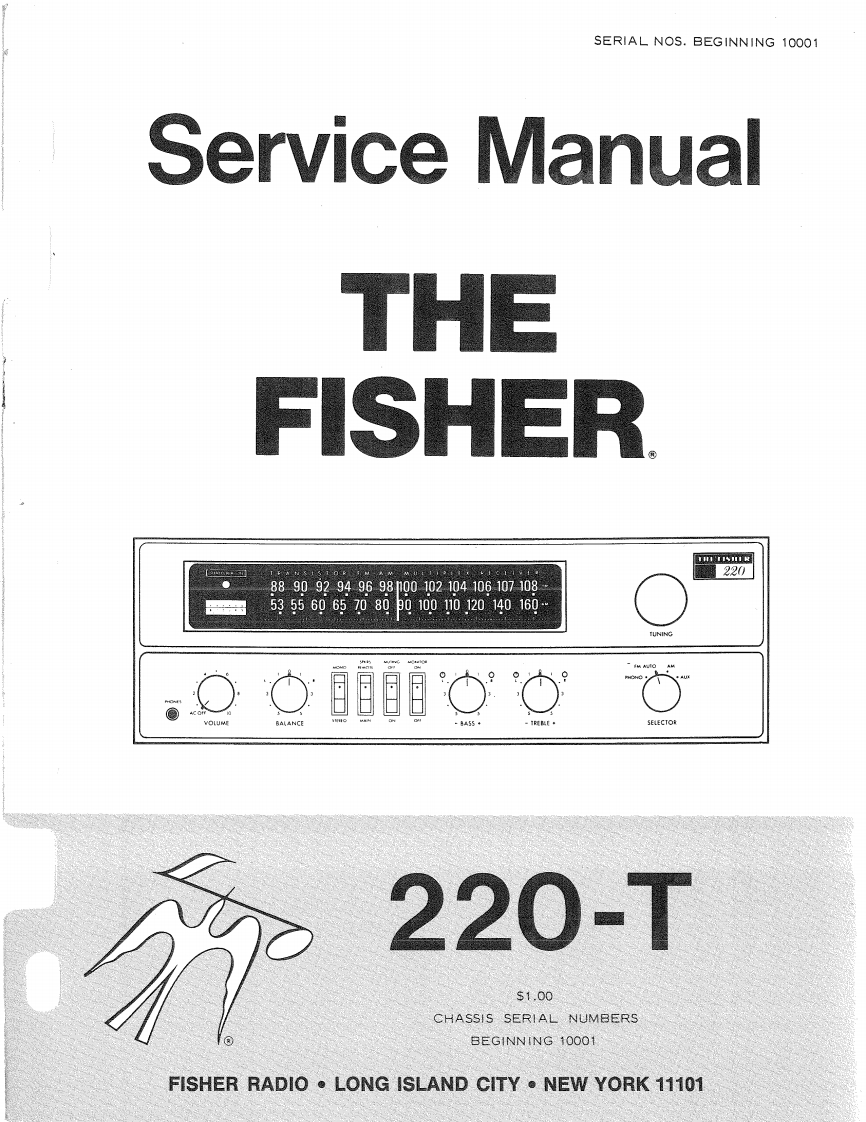 Fisher-220T-rec-维修说明书手册含电器原理图