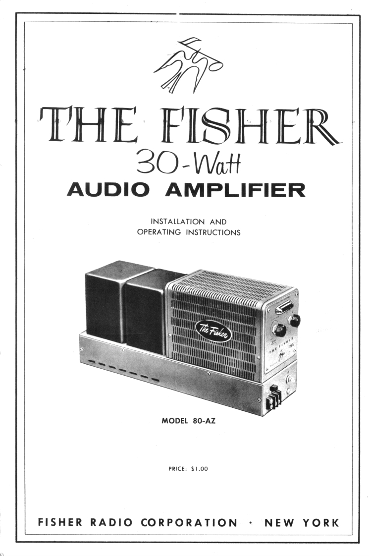 Fisher-80AZ-pwr-维修说明书手册含电器原理图