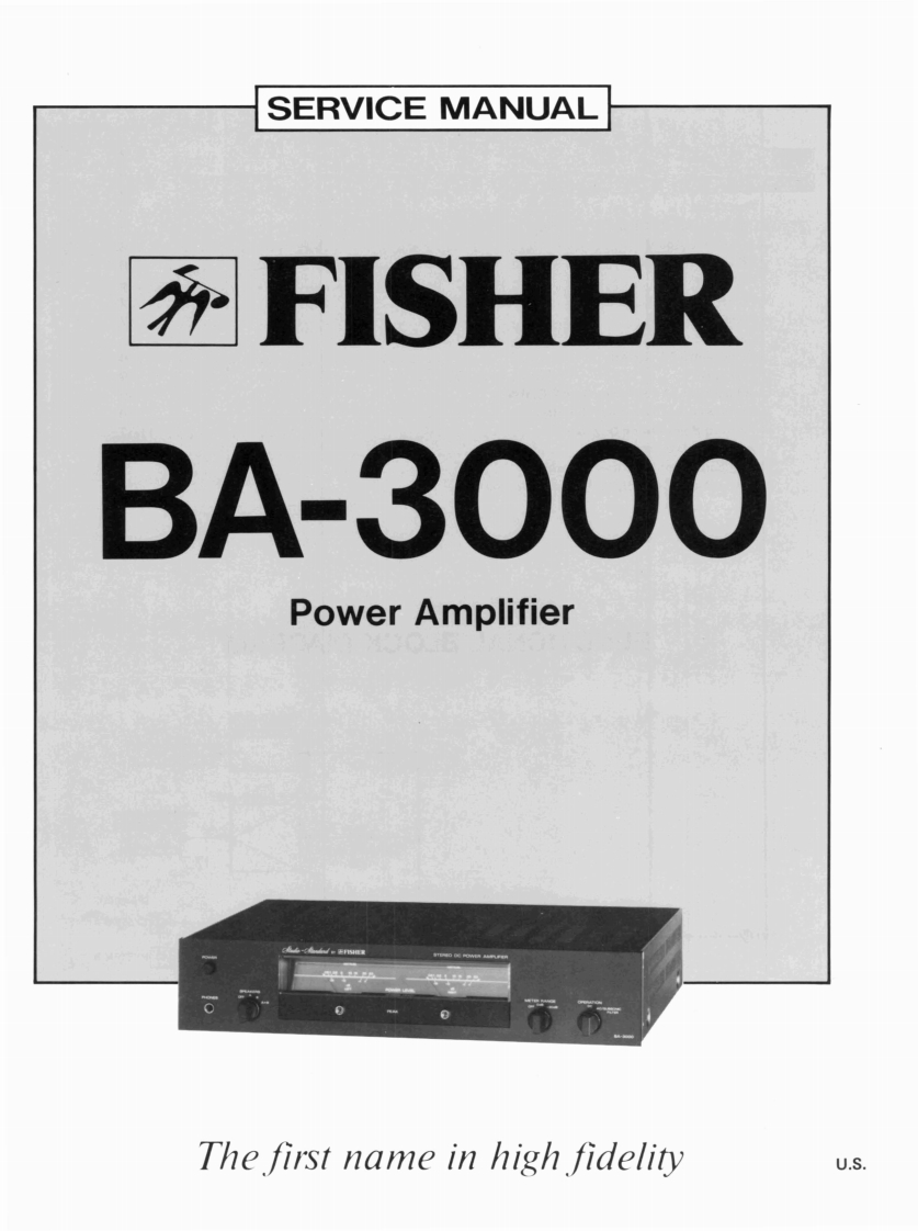 Fisher-BA3000-pwr-sm维修手册含电器原理图