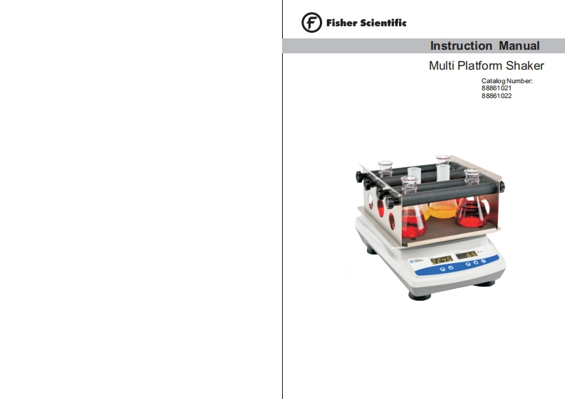 Fisher-Scientific-Multi-Platform-Shaker-Instruction-操作说明书手册