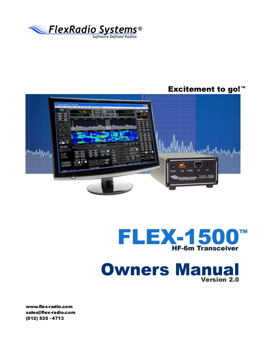 FlexRadio_FLEX-1500-(Manual操作说明书手册)