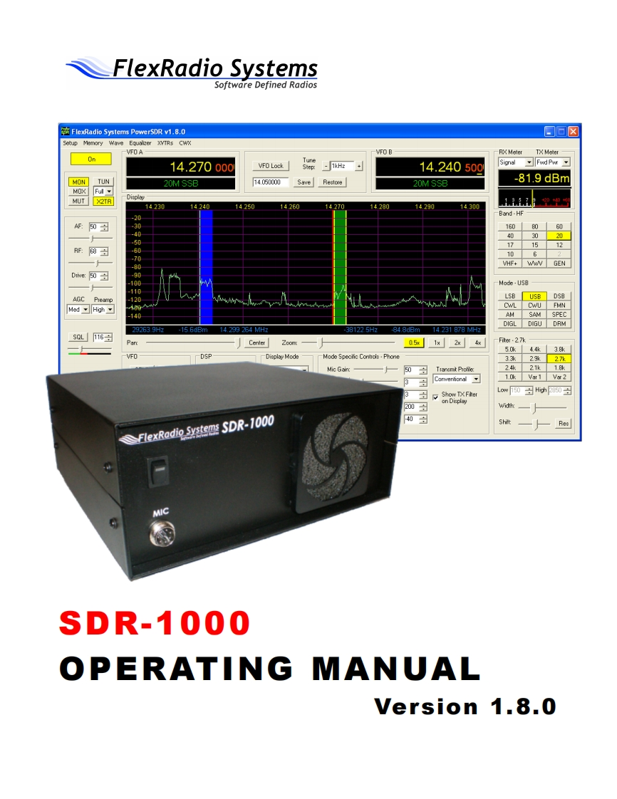 Flexradio_SDR-1000_使用说明书手册