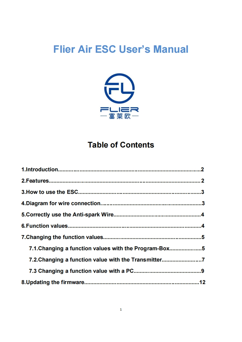 Flier-Air-ESC-Manual-V31-1