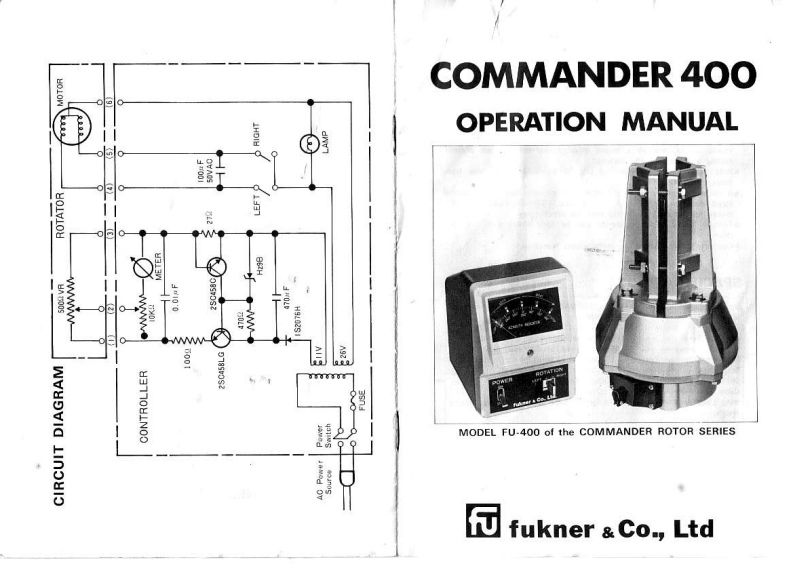 Fuckner_Commander_400_使用说明书手册