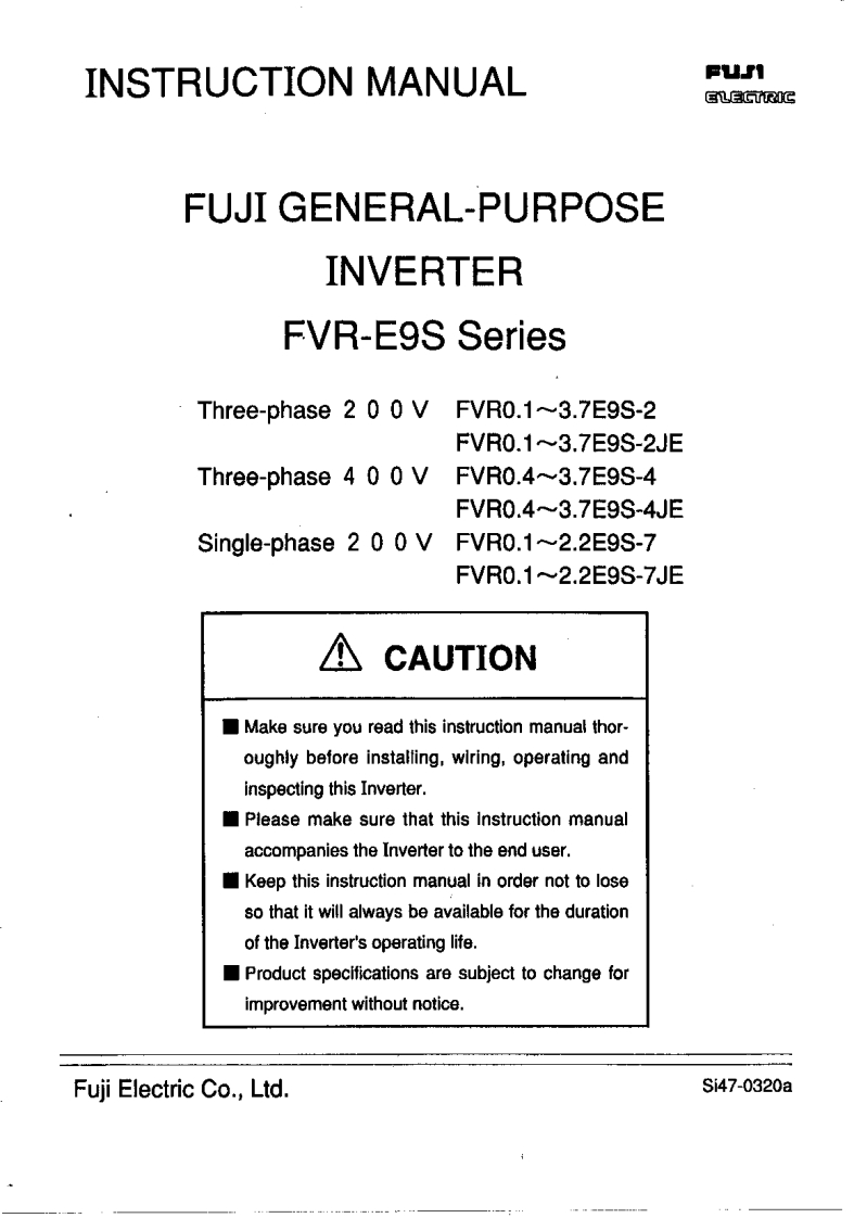 Fuji-FVR-E9-操作说明书手册