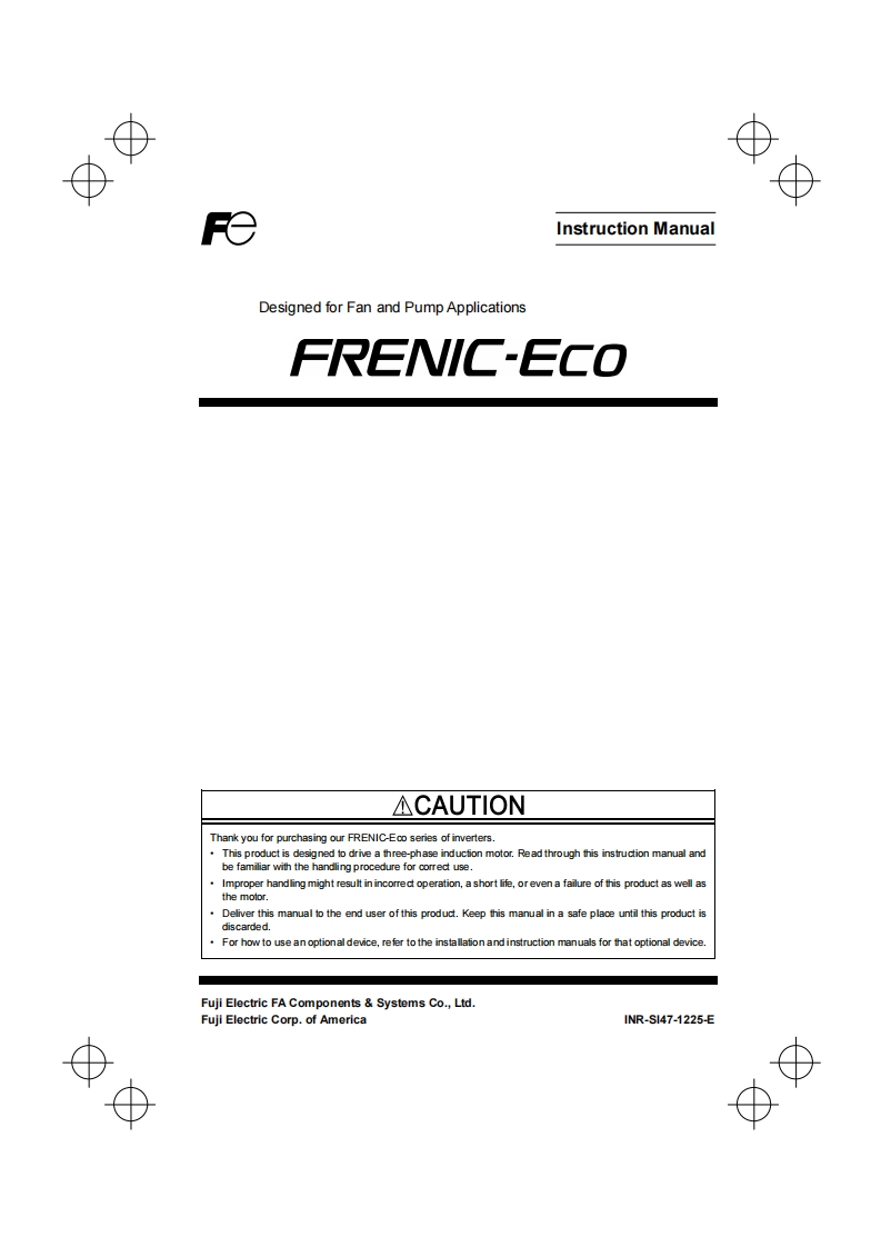 Fuji-Frenic-ECO-F1-操作说明书手册