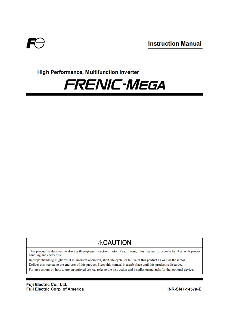 Fuji-frenicmega-Full-操作说明书手册操作说明书手册