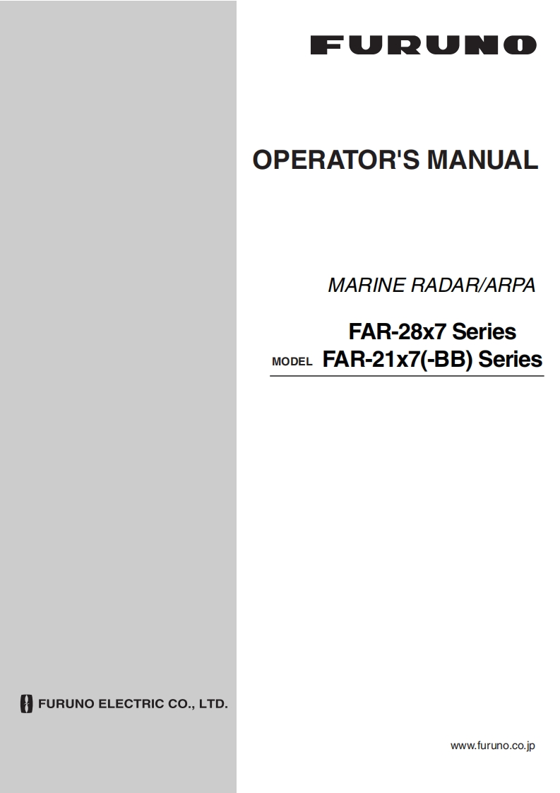 Furuno_FAR2157_RADAR_Operators_操作说明书手册