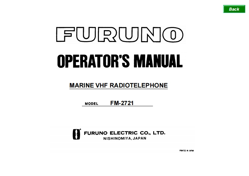 Furuno_FM-2721_Operators_Manual操作说明书手册