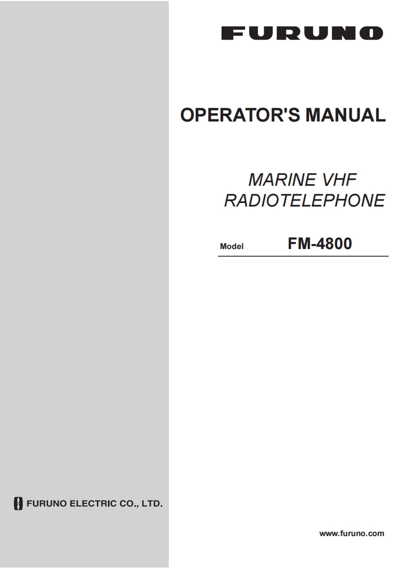 Furuno_FM-4800_Operators_Manual操作说明书手册