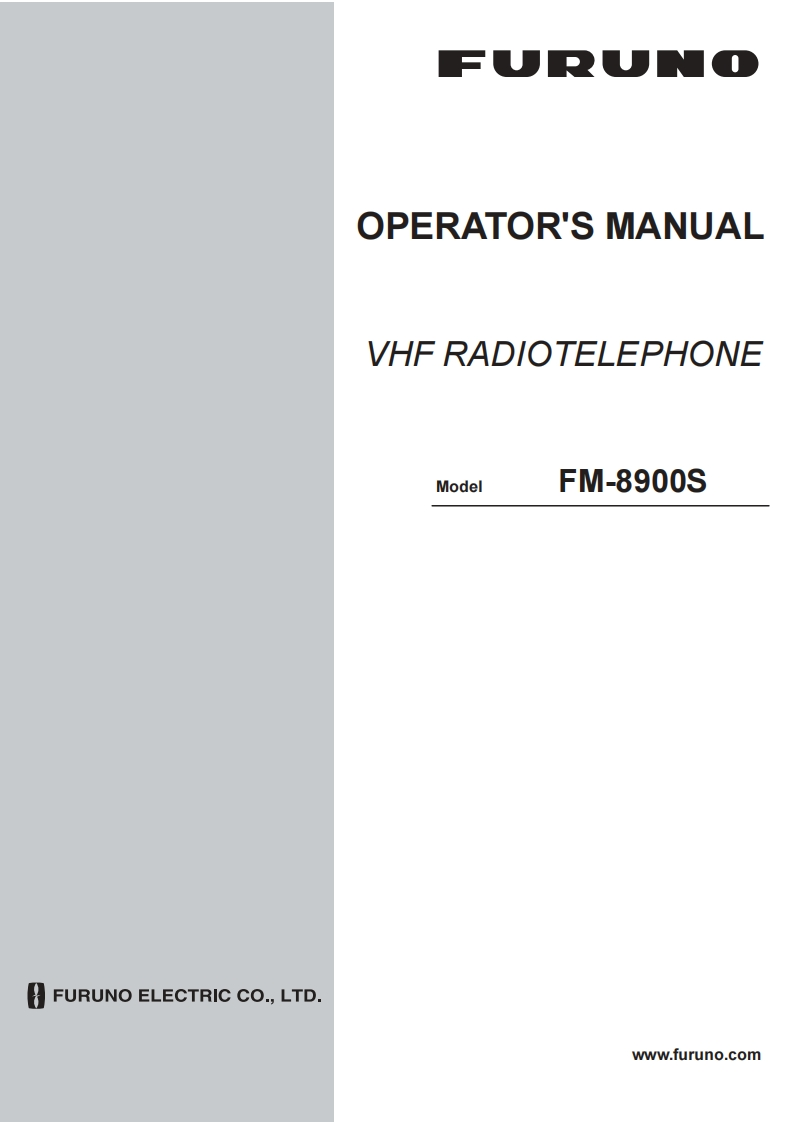 Furuno_FM-8900S_Operators_Manual操作说明书手册