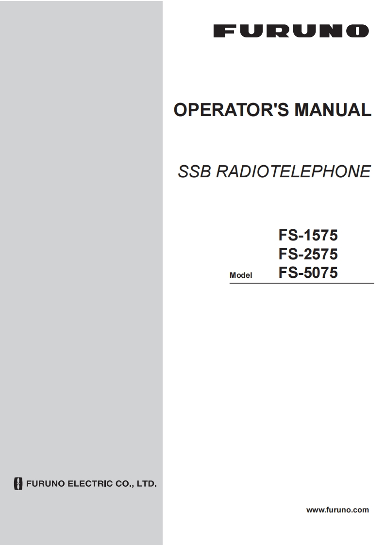 Furuno_FS-1575-_FS-25755-_FS-5075_Operators_Manual操作说明书手册