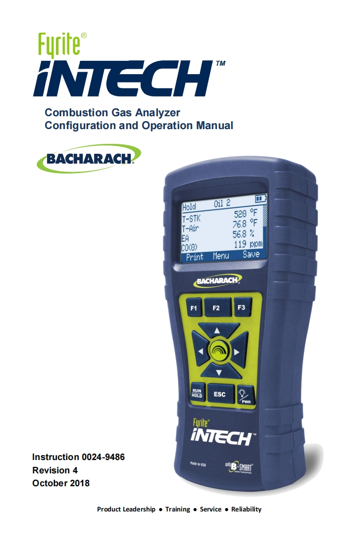 Fyrite-InTech-使用说明书手册English