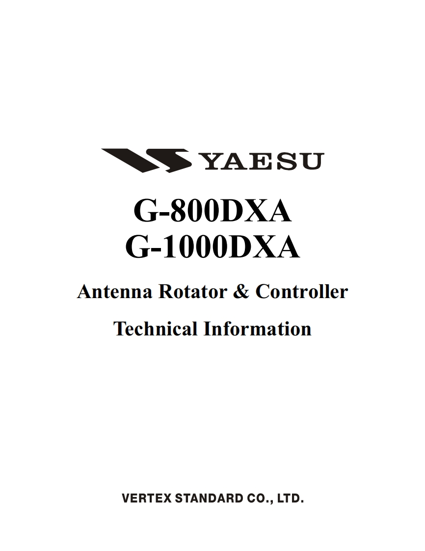 G-1000DXA-Service使用说明书手册