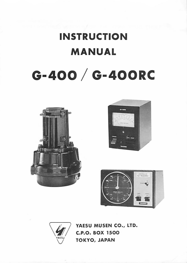 G-400_Manual操作说明书手册