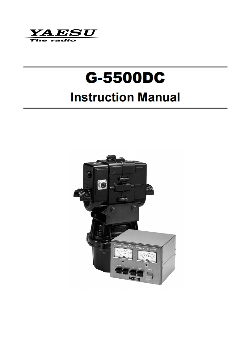 G-5500DC_操作说明书手册_ENG