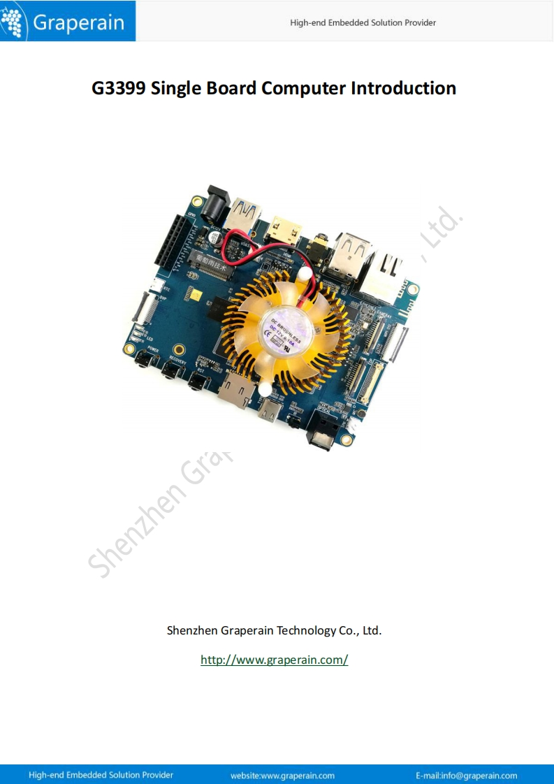 G3399-Single-Board-Computer-Hardware-Manual硬件与开发说明书手册