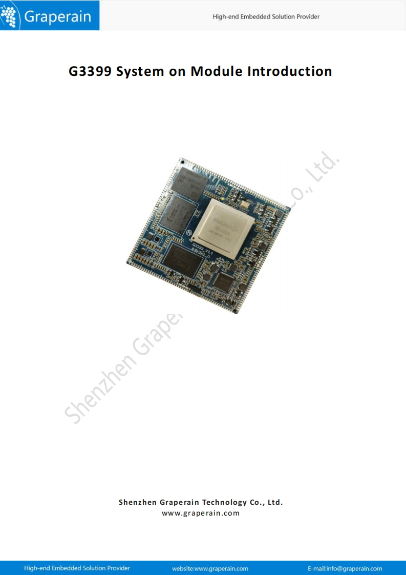 G3399-Stamp-Hole-Square-System-on-Module-Introduction硬件与开发说明书手册