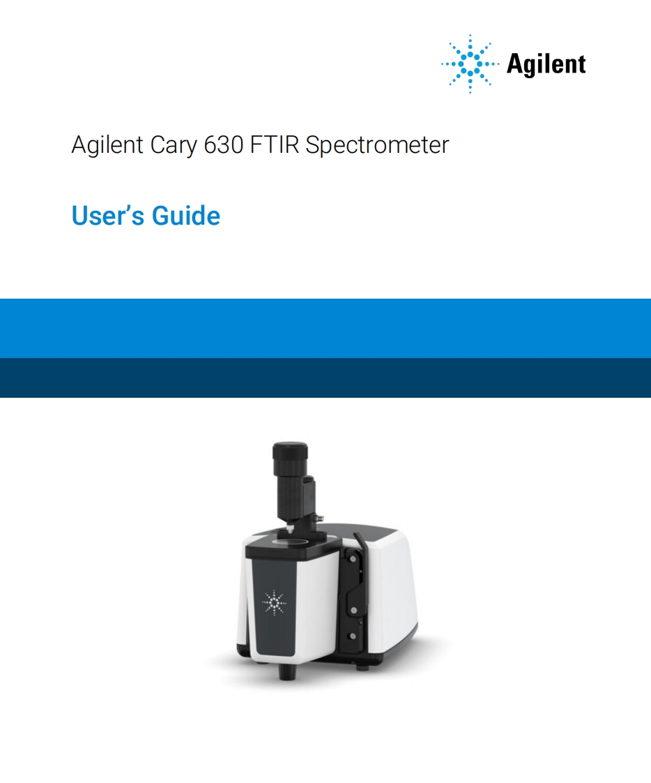 G8043-90001_Cary_630_FTIR_标准操作说明书手册_EN