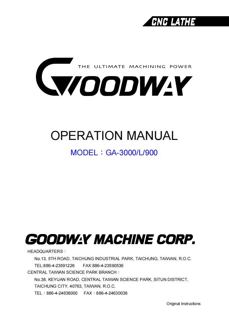 GA-3000-OPERATION-MANUAL操作说明书手册-15-ver