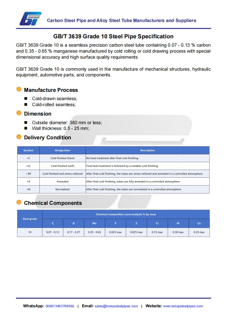 GB-T-3639-Grade-10-Steel-Pipe-Specification
