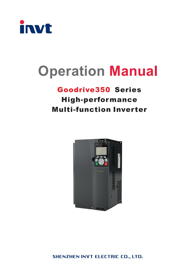 GD350-Series-VFD-操作说明书手册_V1.0