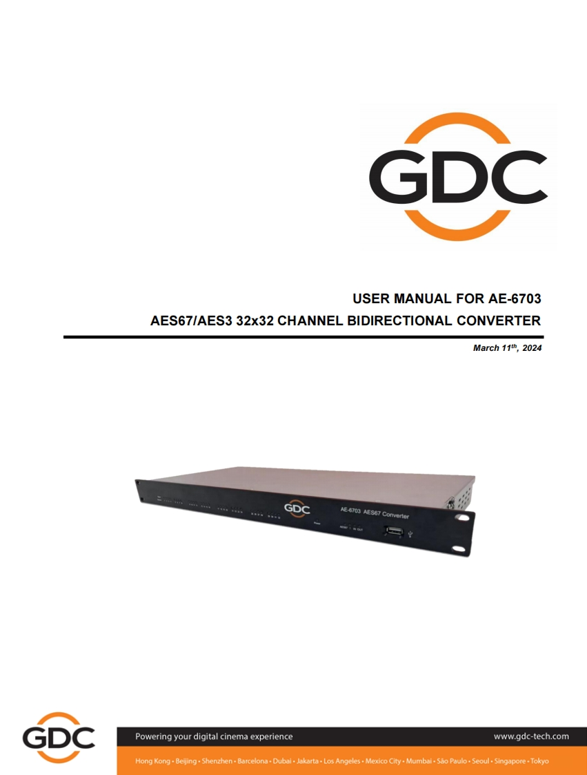 GDC_AE-6703-使用说明书手册_EN_20240311新质力文库 - 聚焦新质生产力发展的数字化知识库_行业洞察 / 理论成果 / 实践指南免费下载新质力文库