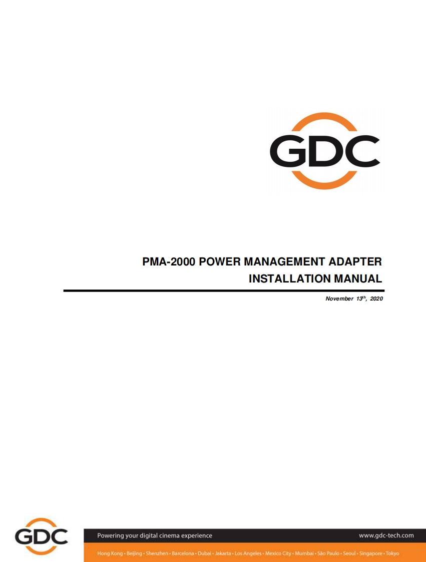 GDC_PMA-2000-用户操作说明书手册_20201113