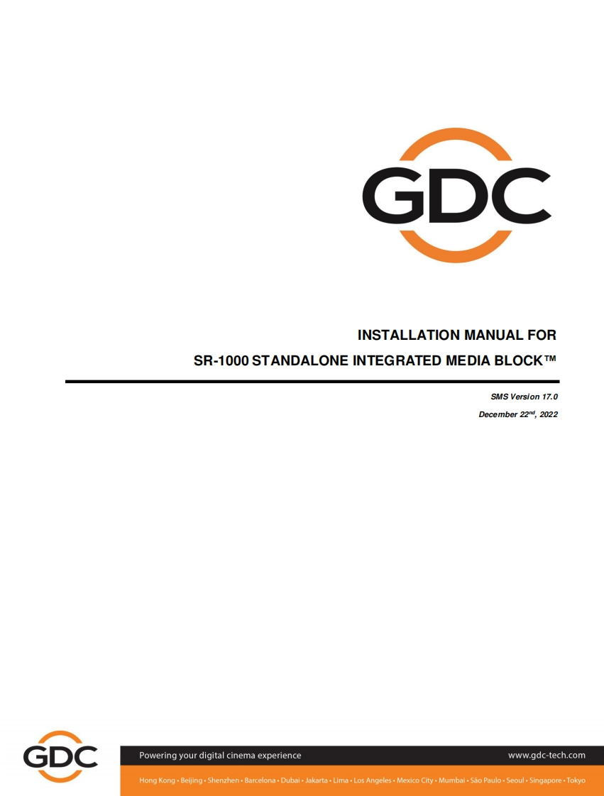 GDC_SR-1000-用户操作说明书手册_20221222