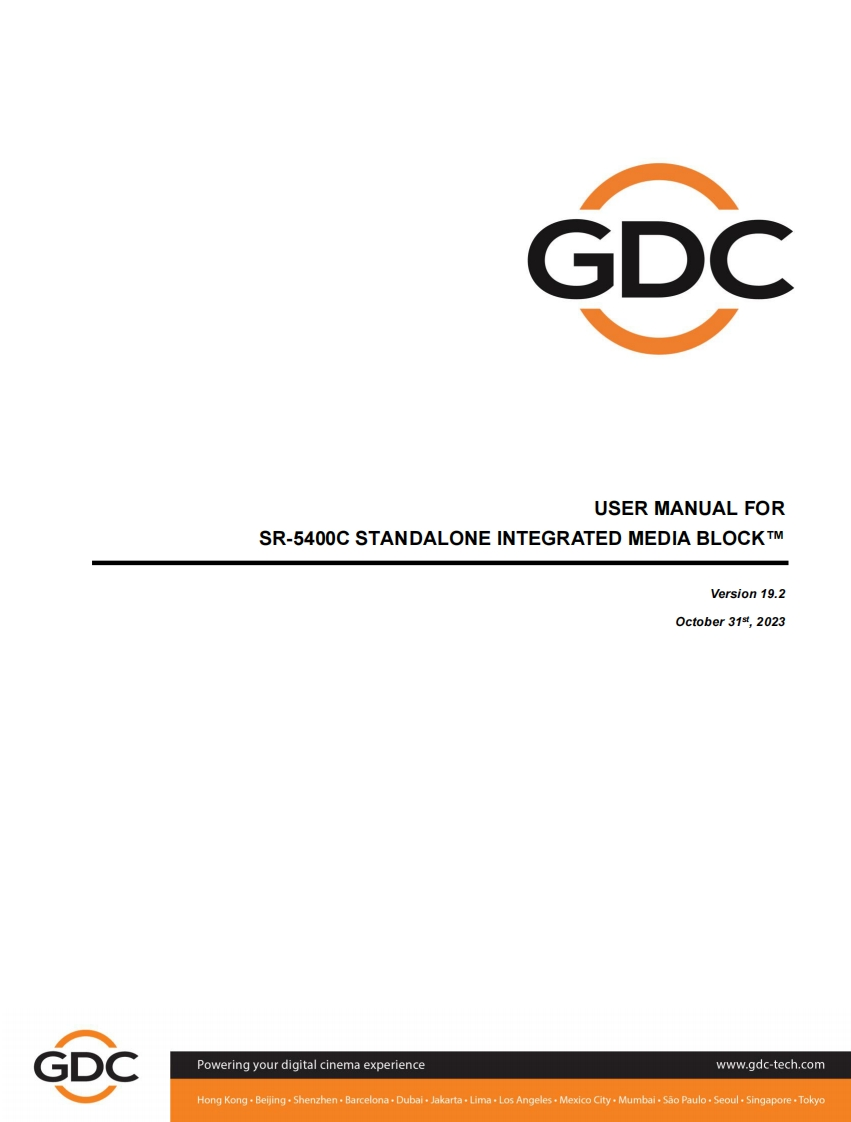 GDC_SR5400C-使用说明书手册_20231031