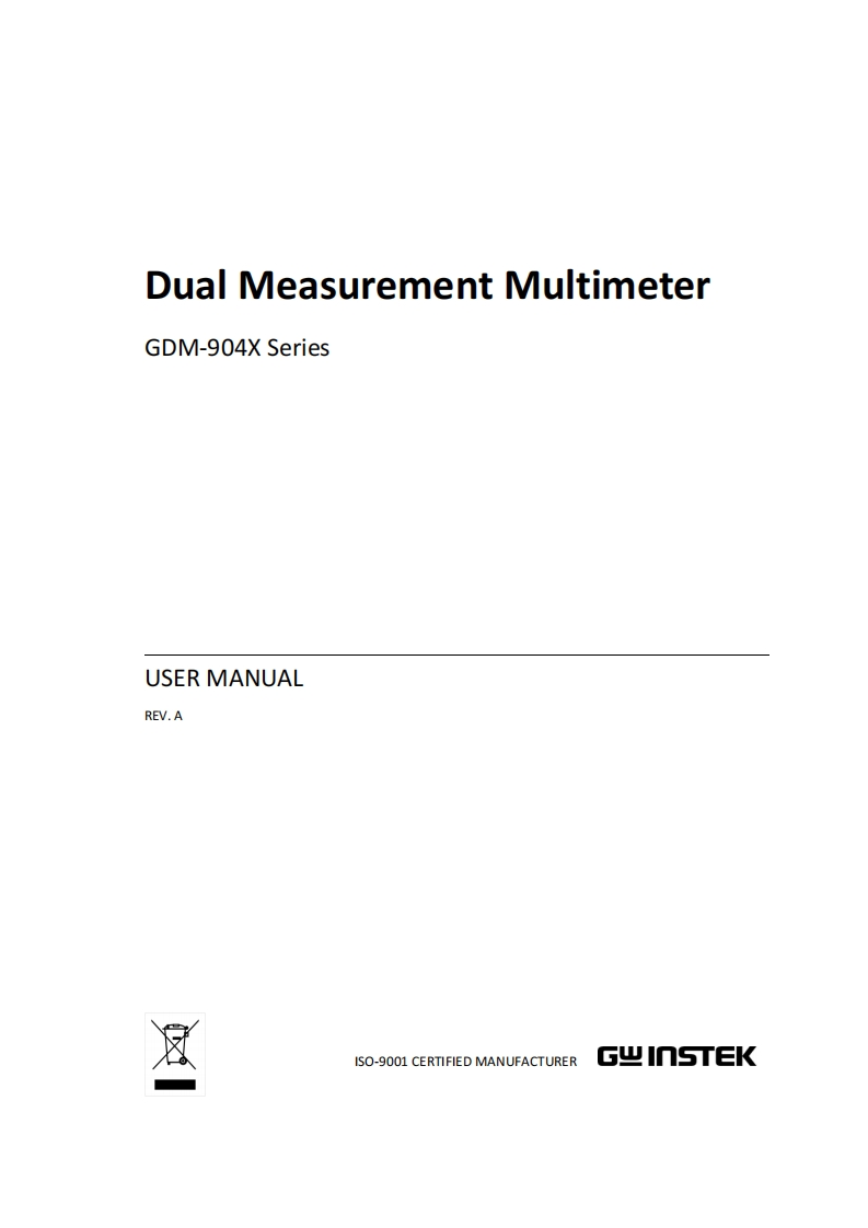 GDM-904X_操作说明书手册_EN_Ver_A_0520