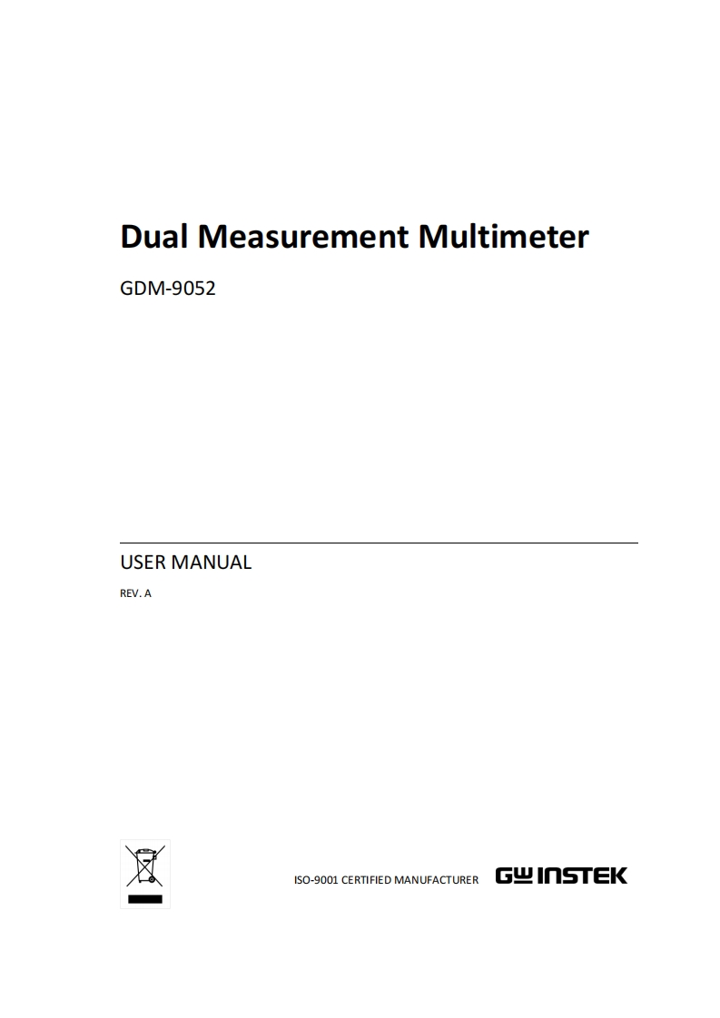 GDM-9052_操作说明书手册_EN_Ver_A_0613
