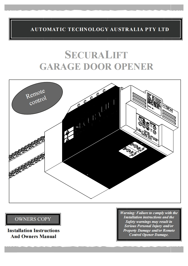GDO-2-v5-Securalift-操作说明书手册