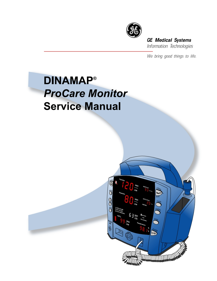 GE-ProCare-400-Vital-Signs-Monitor-Service-操作说明书手册