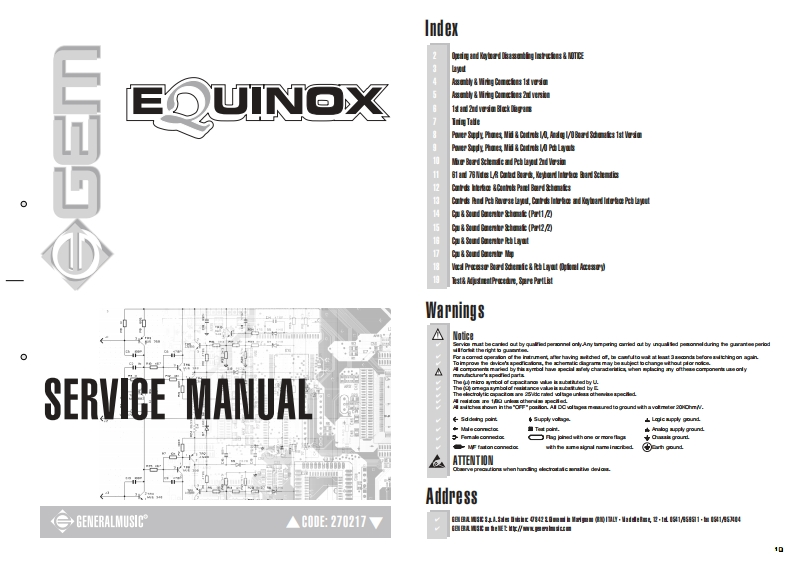 GEM_EQUINOX-61-76_维修手册电器原理图