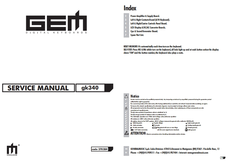 GEM_GK340_维修手册电器原理图