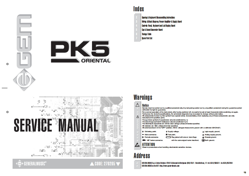 GEM_PK5-ORIENTAL_维修手册电器原理图