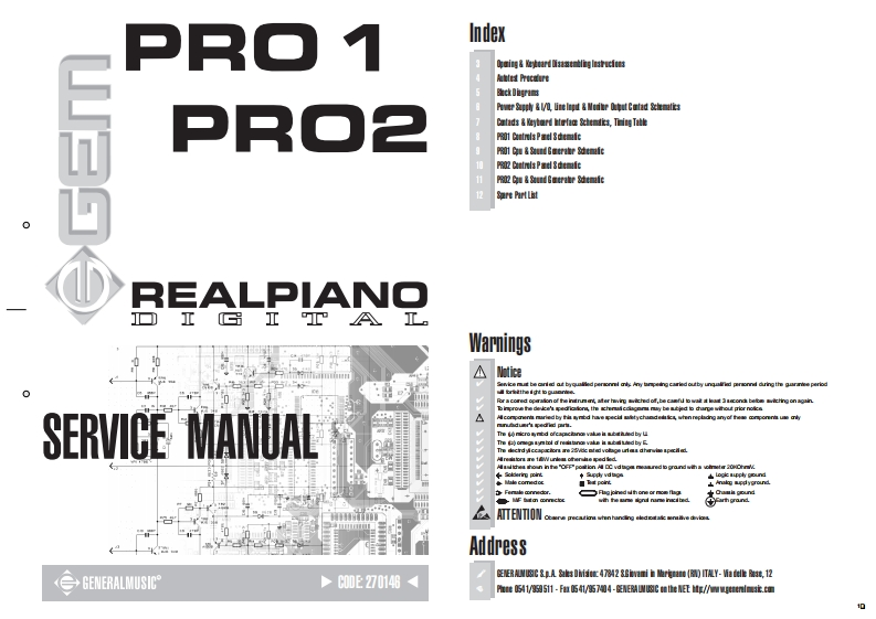 GEM_PRO1-PRO2_维修手册电器原理图