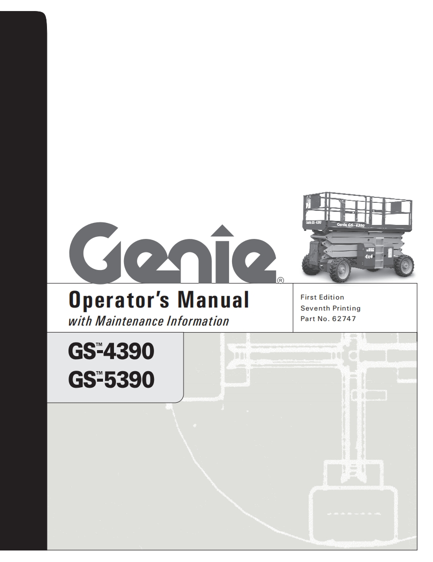 GENIE-gs-5390高空升降作业平台操作说明书手册