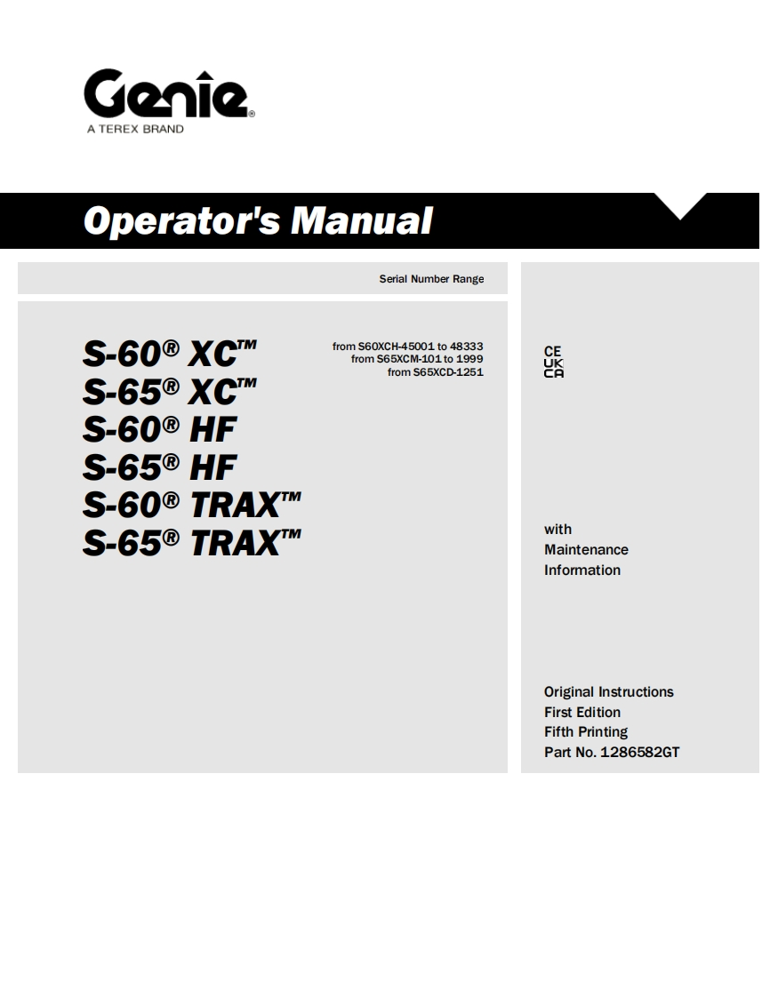 GENIE_S60-LIFT操作与维护手册