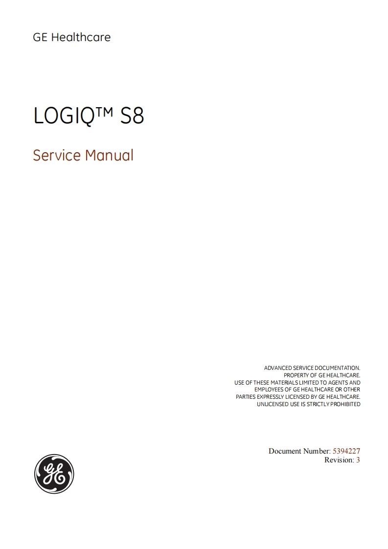 GE_Logiq_S8_维修维护手册