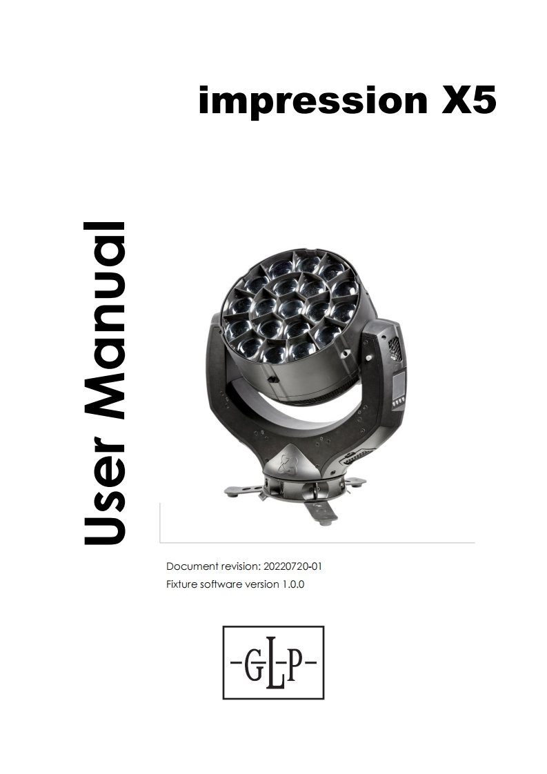 GLP-impression-X5-使用说明书手册-V1-0-0-EN-Rev20220720-01