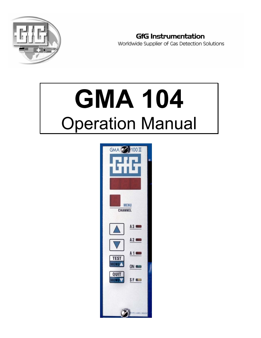 GMA_104_使用者说明书手册
