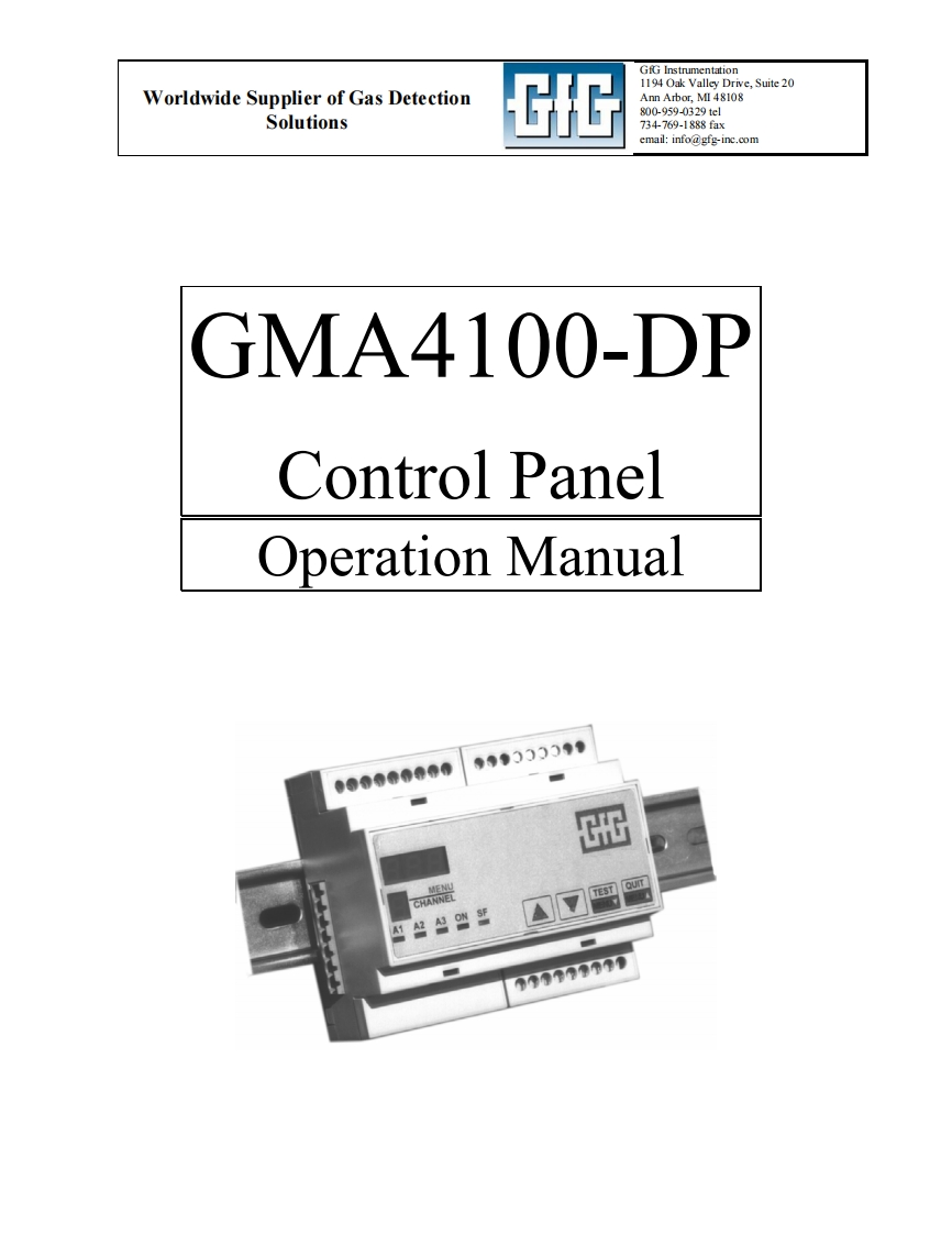 GMA_4100-DP_手册说明书指南