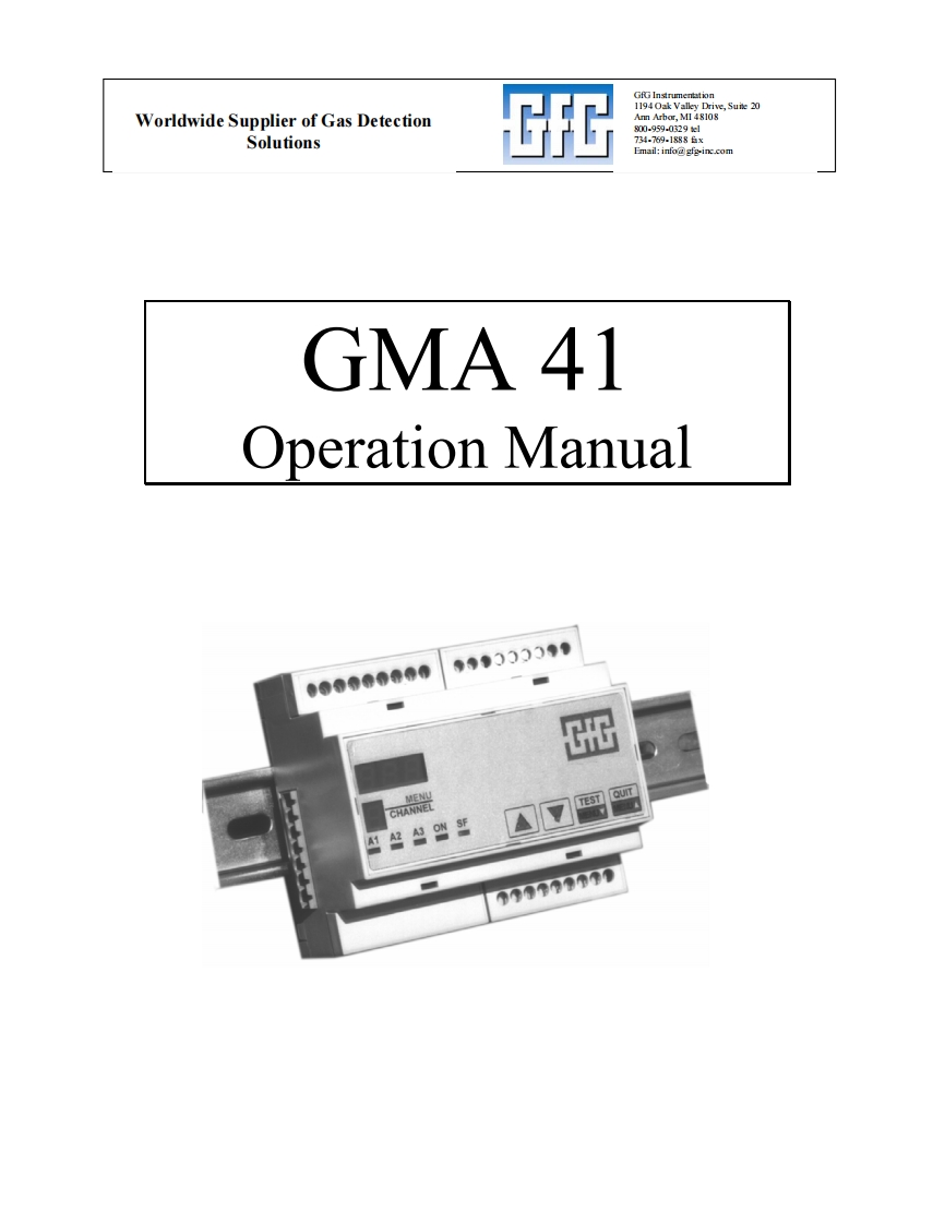 GMA_41_手册说明书指南