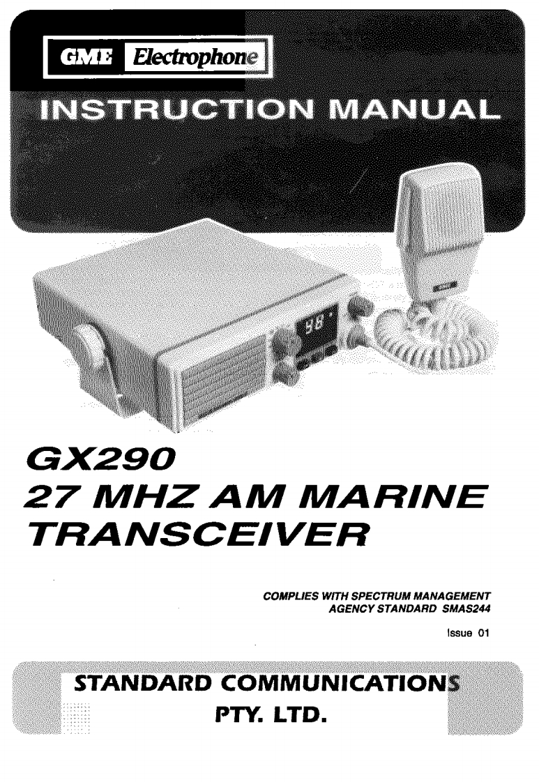 GME_GX290_Manual操作说明书手册