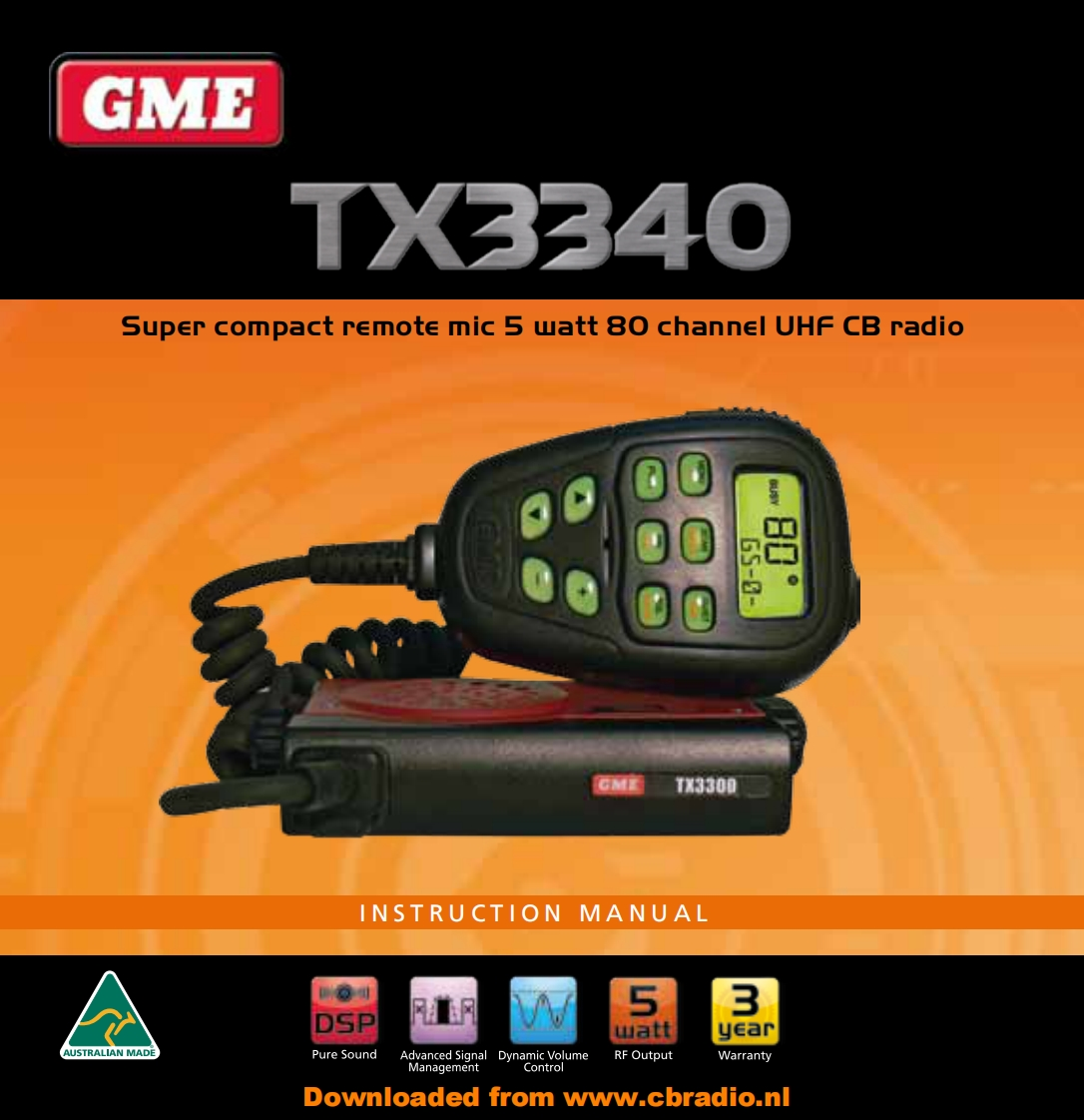 GME_TX3340_使用说明书手册