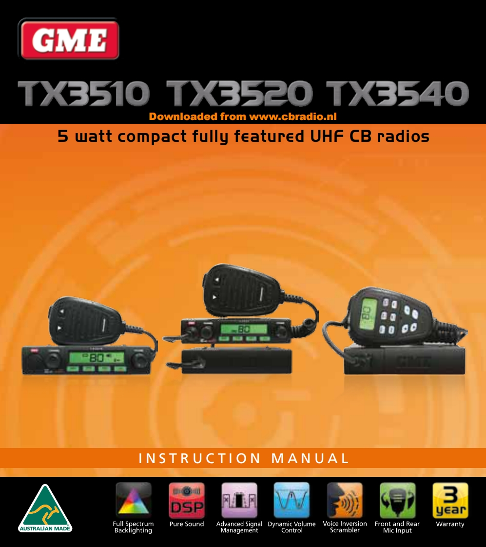 GME_TX3540_使用说明书手册
