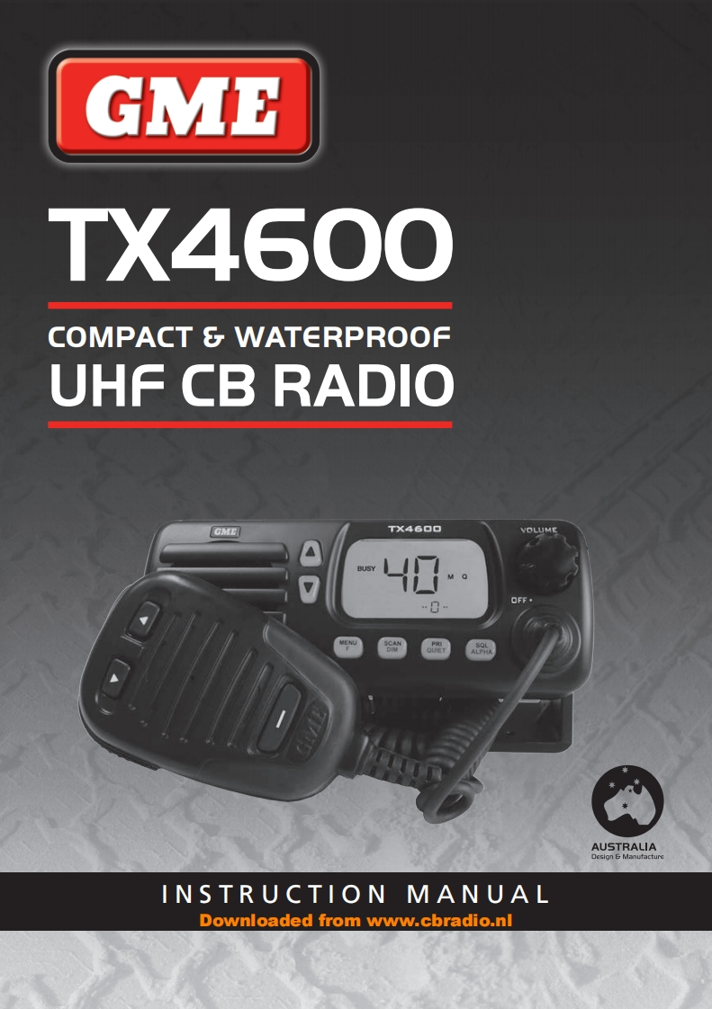 GME_TX4600_使用说明书手册